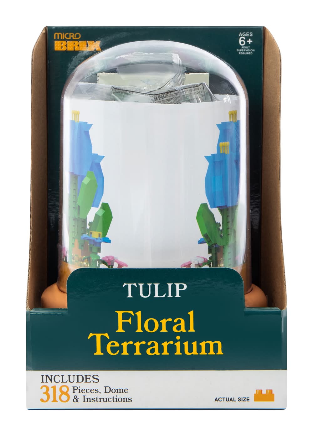 Micro Brix Floral Terrarium Building Blocks Set Tulip