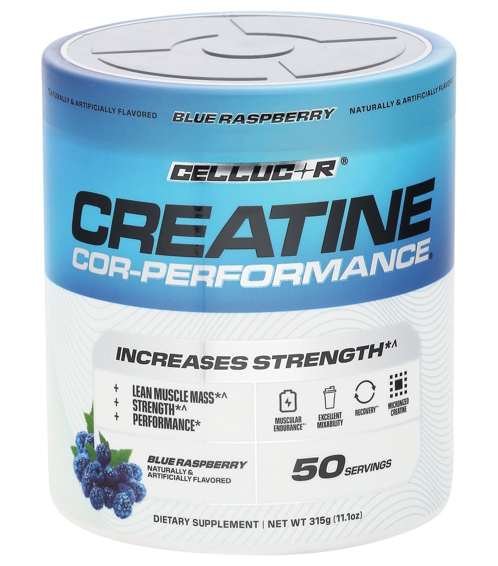 Cellucor Creatine Cor-Performance Dietary Supplement, Blue Raspberry (11.1 oz)