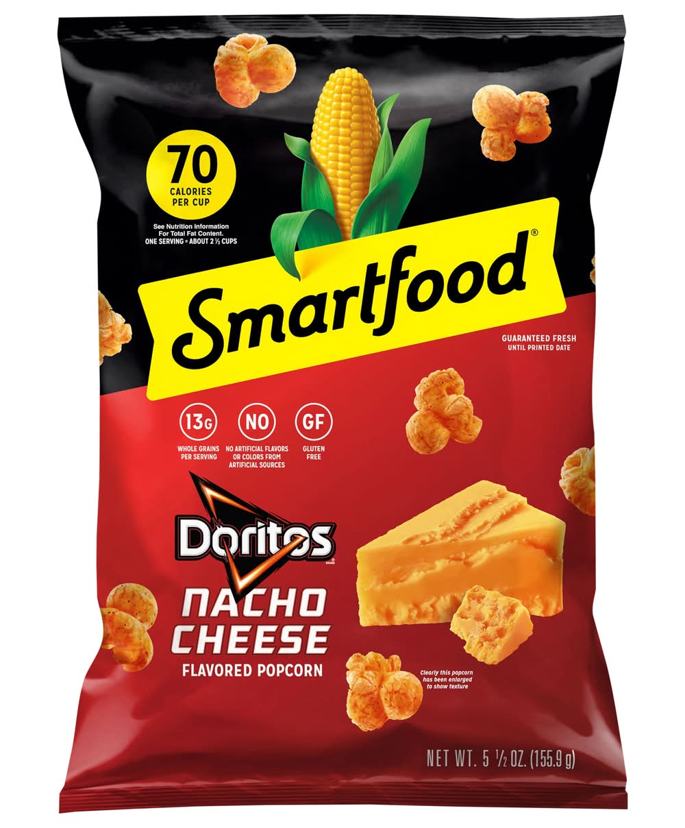 Smartfood Flavored Popcorn, Doritos Nacho Cheese (5.5 oz)