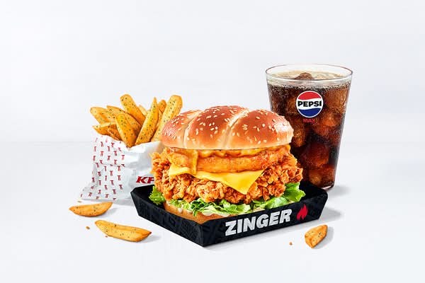Zinger Supercharger Tower Burger Meal 🔥