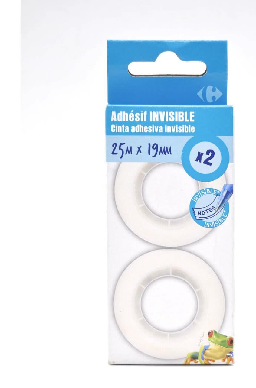 Carrefour - Adhésif en ruban invisible 25mx19mm