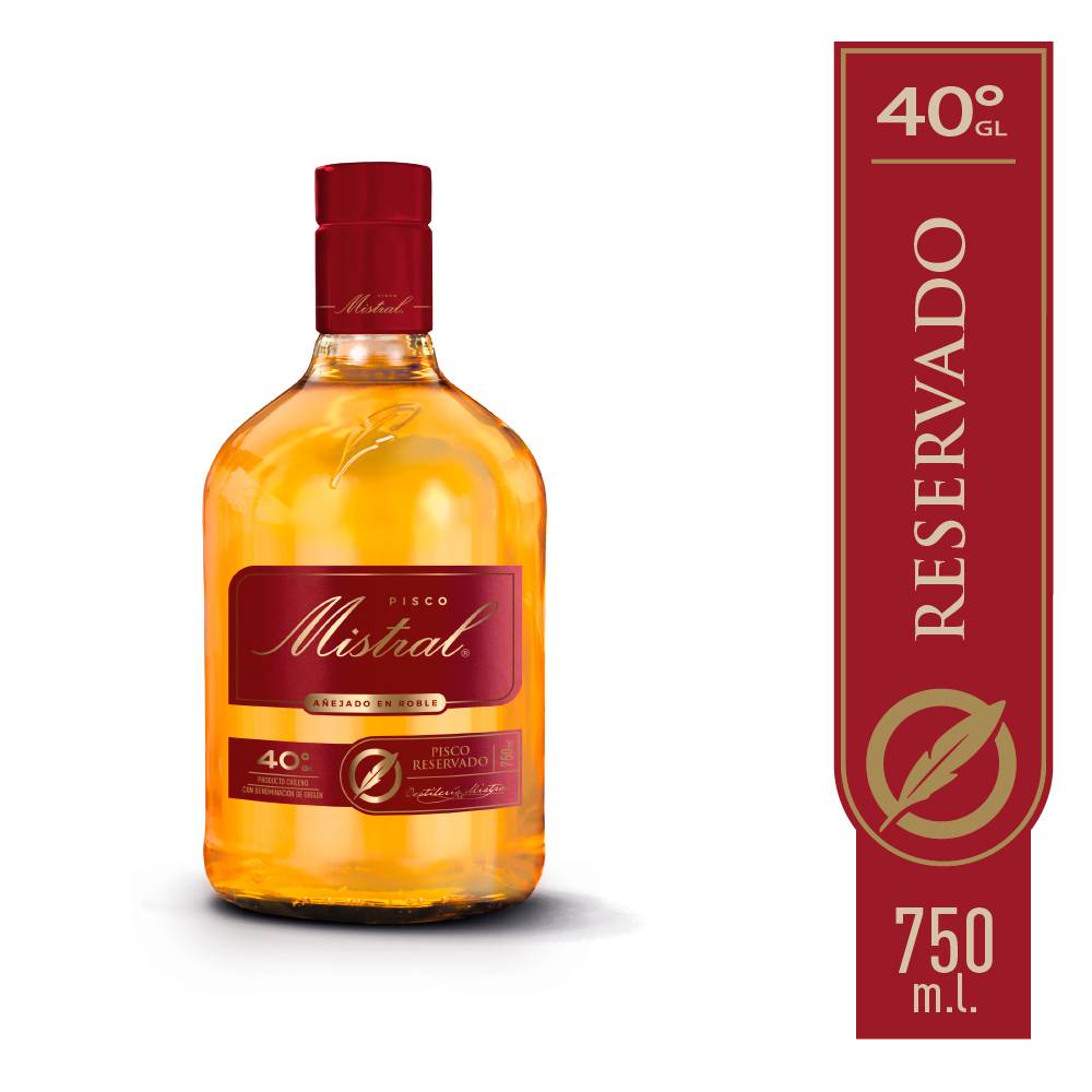 Mistral · Pisco añejado en roble (750 ml)