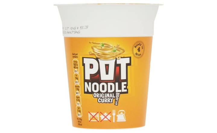 Pot Noodle Original Curry Flavour 90g (363575)  