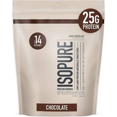 Isopure Low Carb Natural Dark Chocolate Protein Powder - 1lb