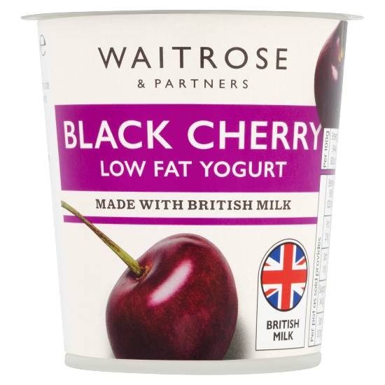 Waitrose Deliciously Chunky Black Cherry Low Fat Yogurt