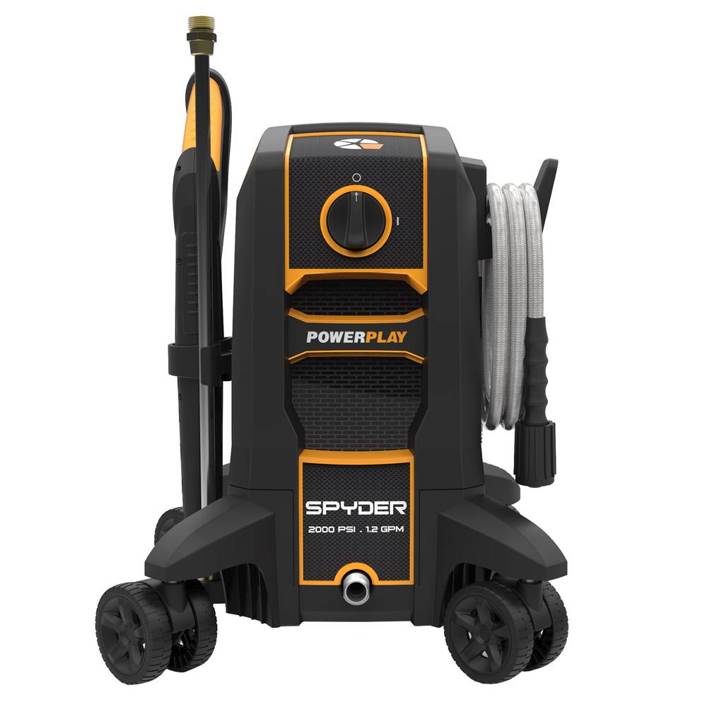 Powerplay - Nettoyeur électrique à haute pression Spyder 2000 PSI avec 4 roues 360º pour une