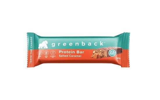 Greenback Salted Caramel Protein Bar 50g