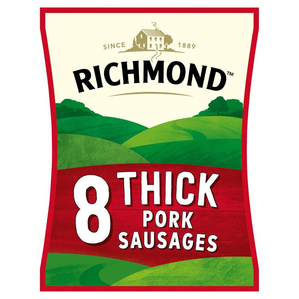 Richmond 8 Thick Pork Sausages (410gr)
