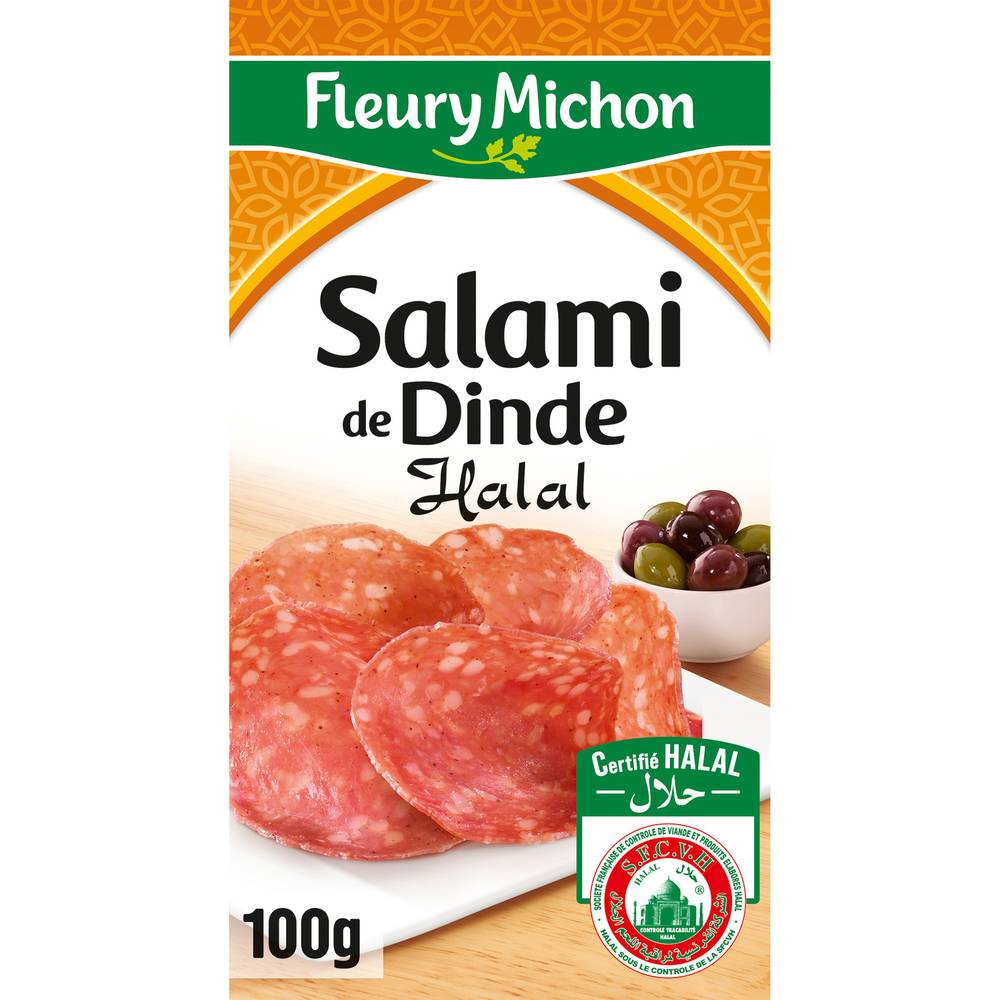 Fleury Michon - Salami de dinde halal (100g)