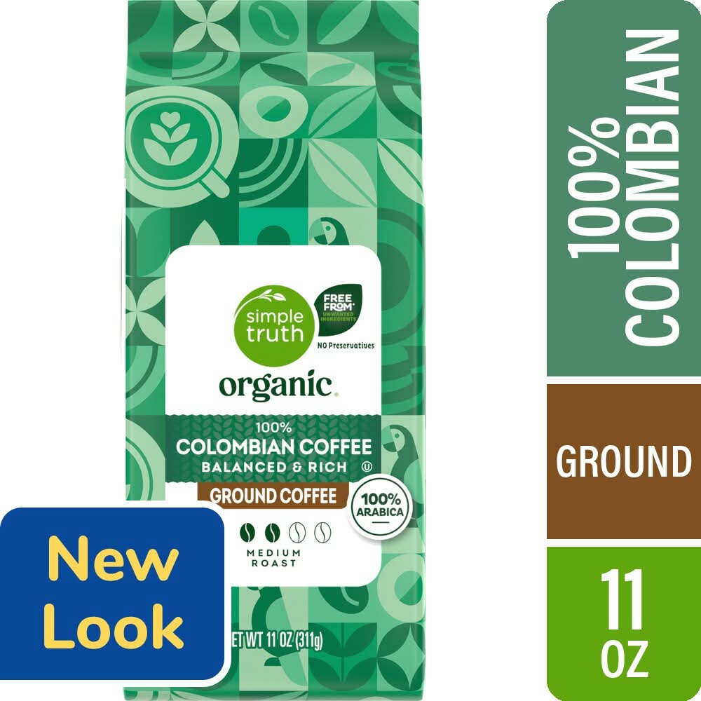Simple Truth Organic 100% Colombian Medium Roast Ground Coffee (11 oz)