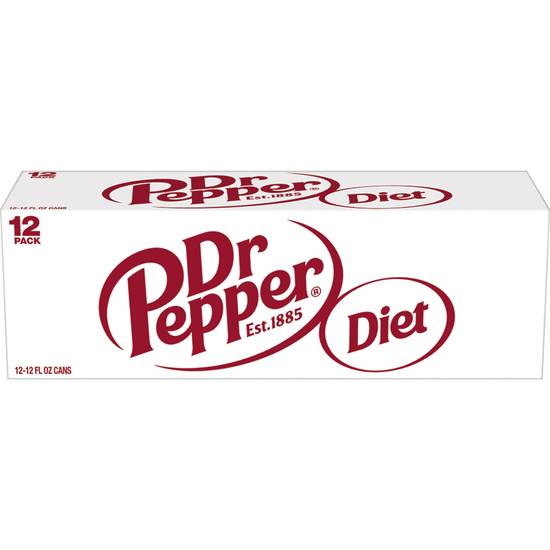 Diet Dr Pepper, Cans (12 oz x 12 ct)