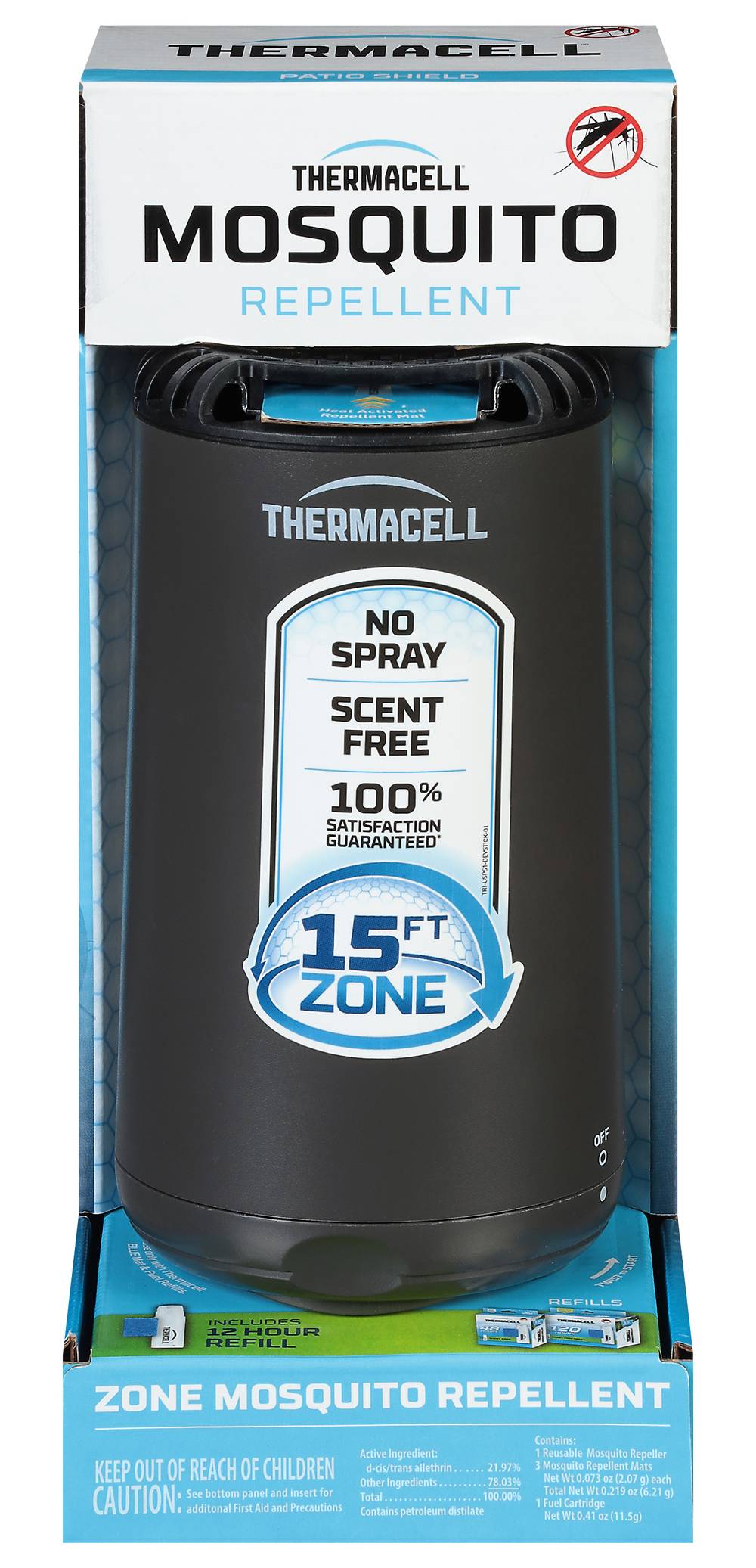Thermacell Patio Shield Zone Mosquito Repellent, Graphite