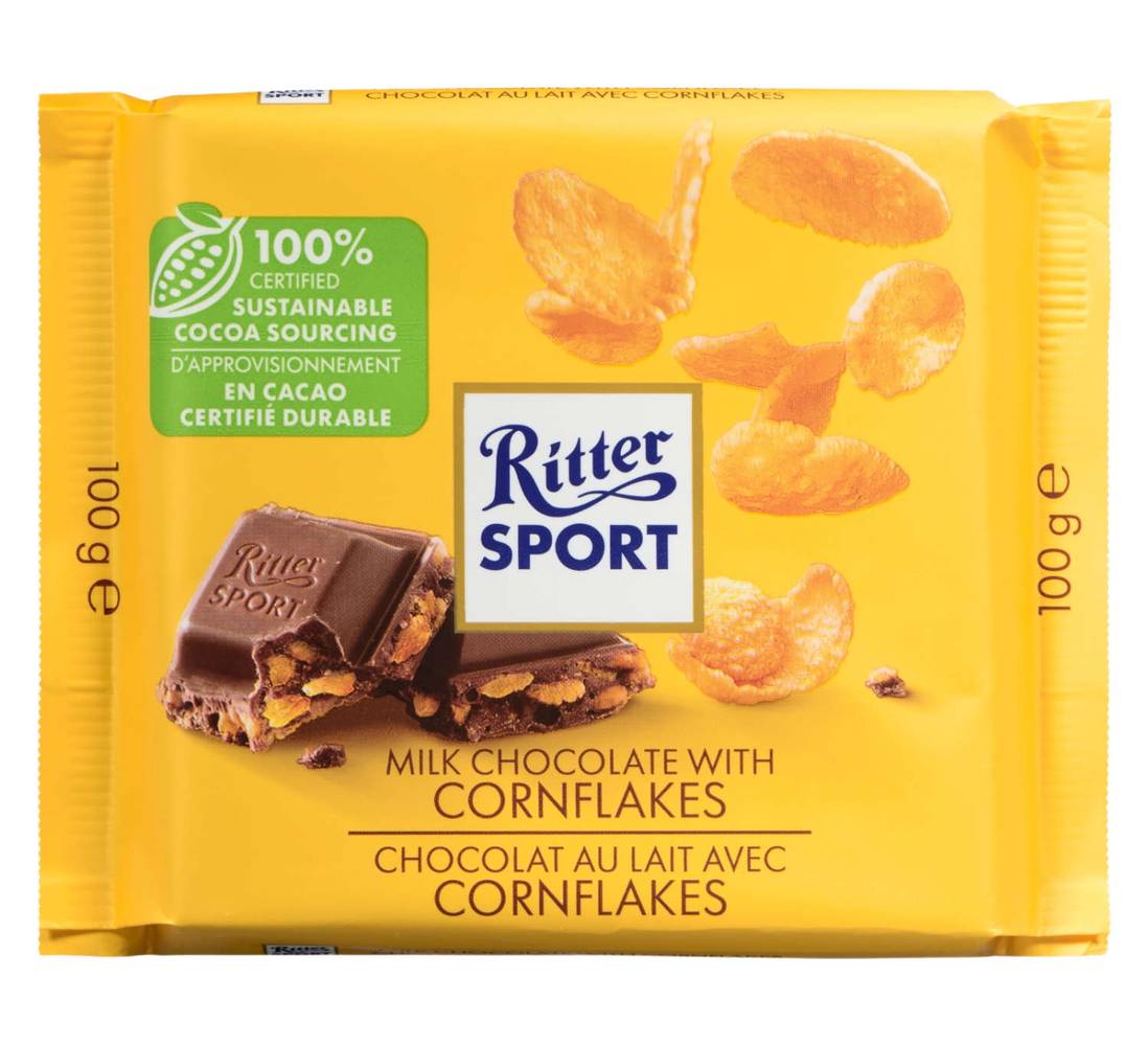 Ritter Sport with Cornflakes Milk Chocolate (100g)