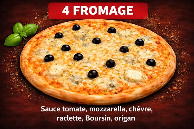 Pizza 4 fromage