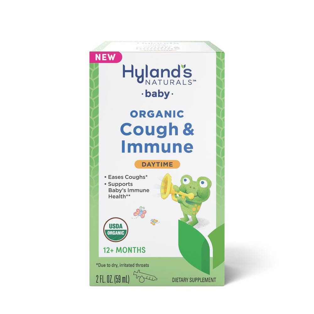 Hyland's Naturals Organic Cough & Immune Liquid, 2 OZ