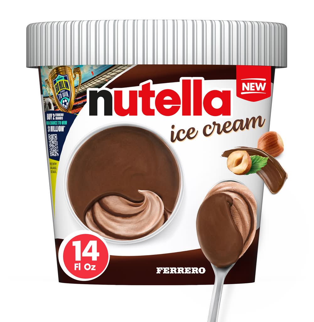 Nutella Ferrero Ice Cream, Chocolate Hazelnut (14 fl oz)