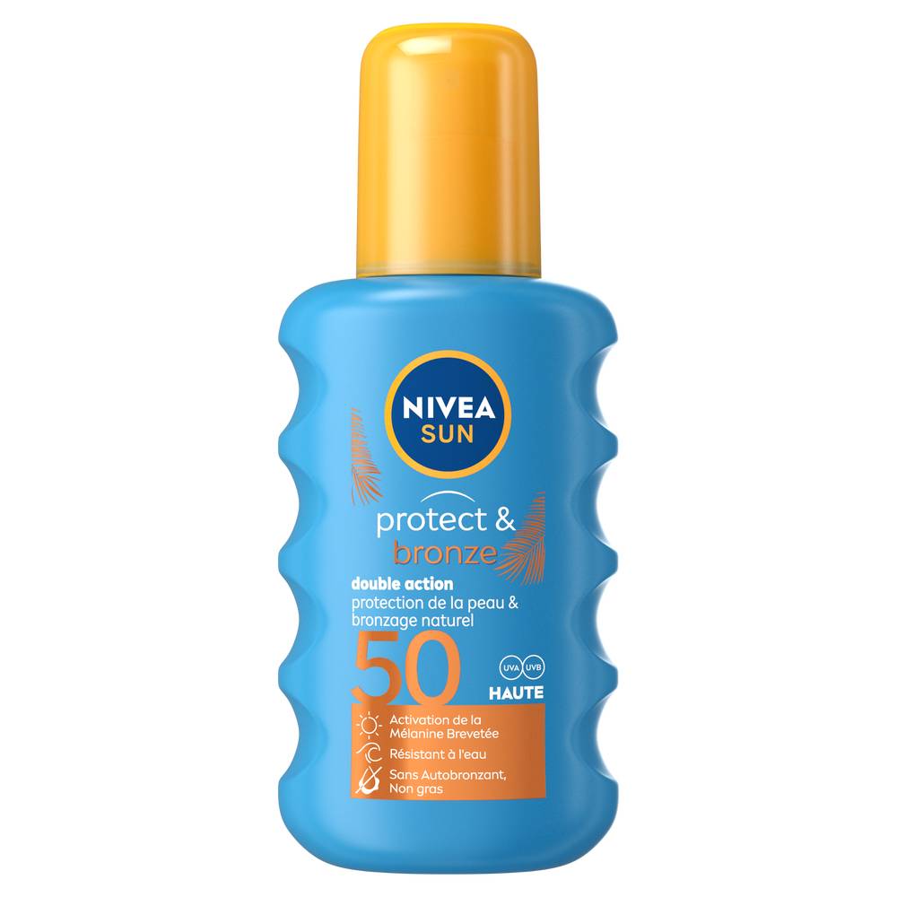 Nivea - Protection solaire spray fps 50 protect & bronze (200 ml)