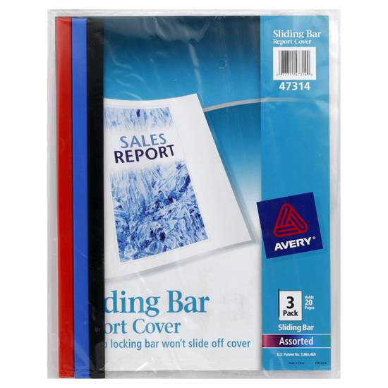 Avery Ding Bar Report Cover (3 ct)