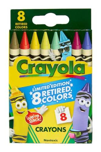 Crayola Limited Edition Retired Colors Crayons, 8Ct.
