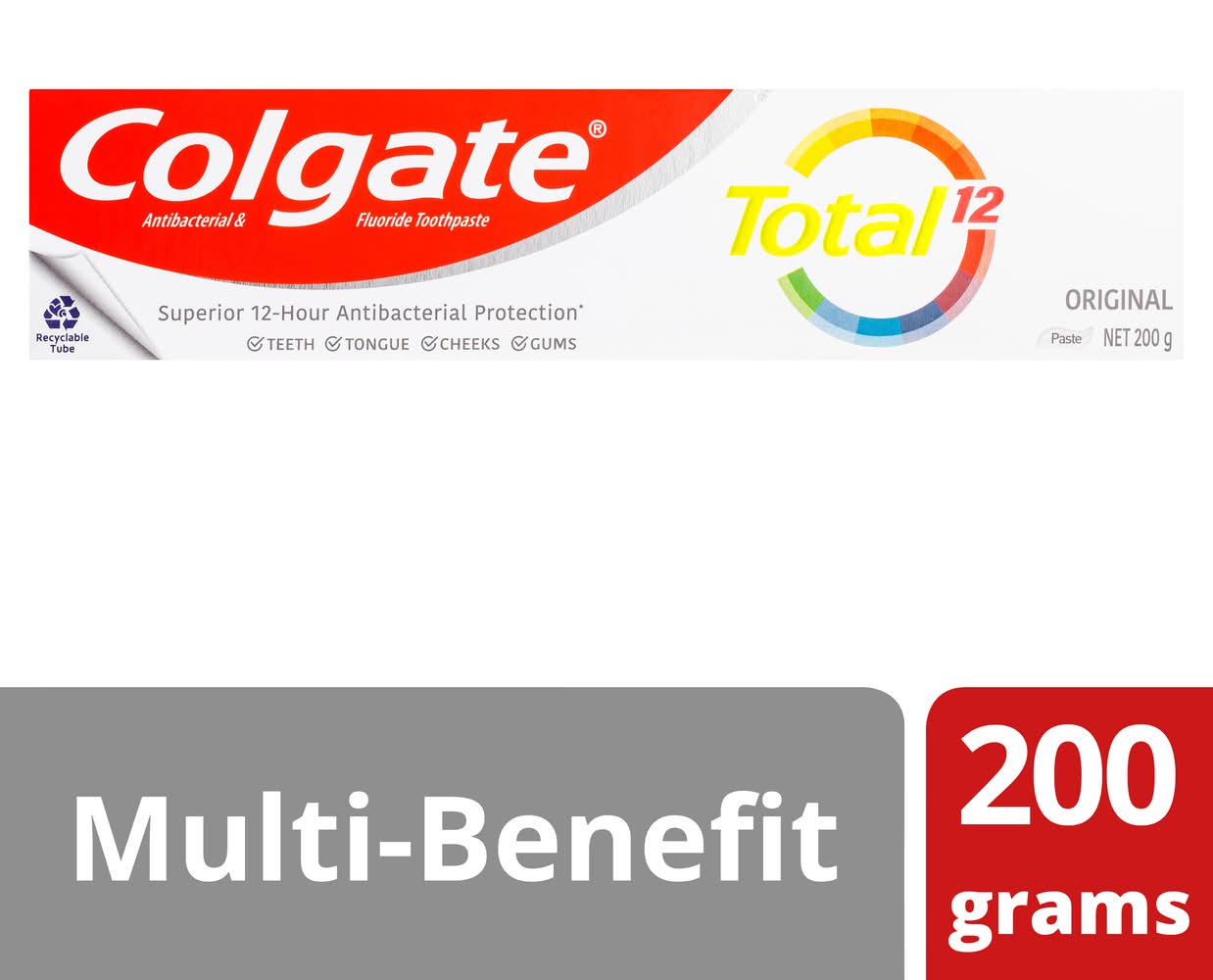 Colgate Total Original Antibacterial Toothpaste (200g)