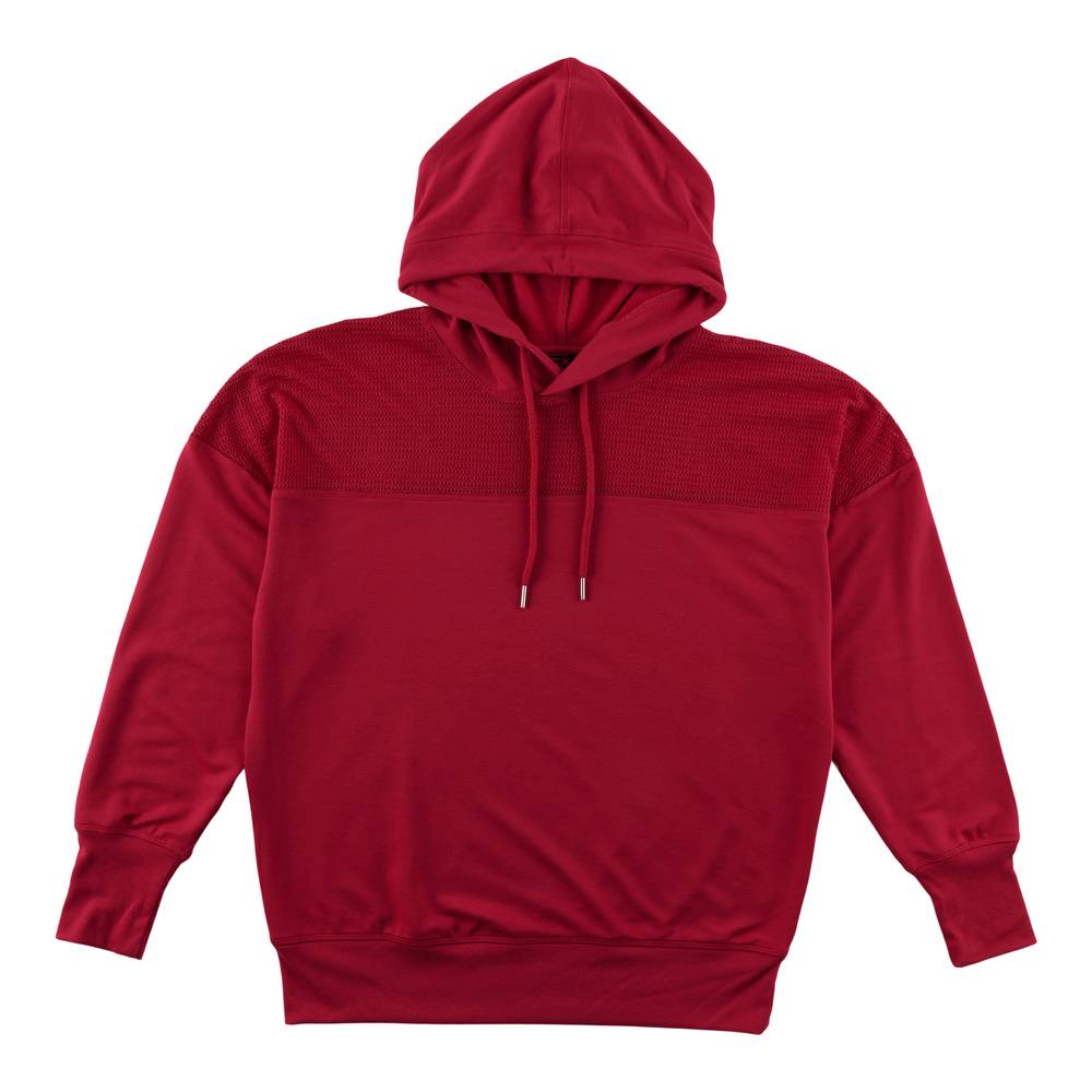 Chandail à capuchon avec filet ACX Active pour femmes (M, Rose vivace) / ACX Active Women's Hoodie with Mesh (M, Vivacious)