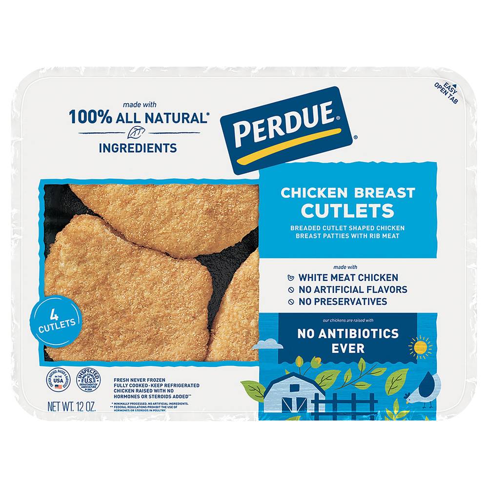 Perdue Chicken Breast Cutlets (4 ct) (12 oz)