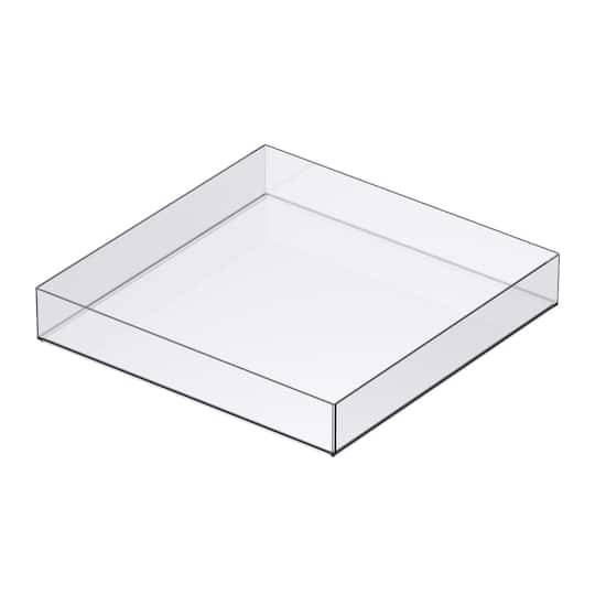 12" X 12" Clear Stackable Storage Tray By Simply Tidy