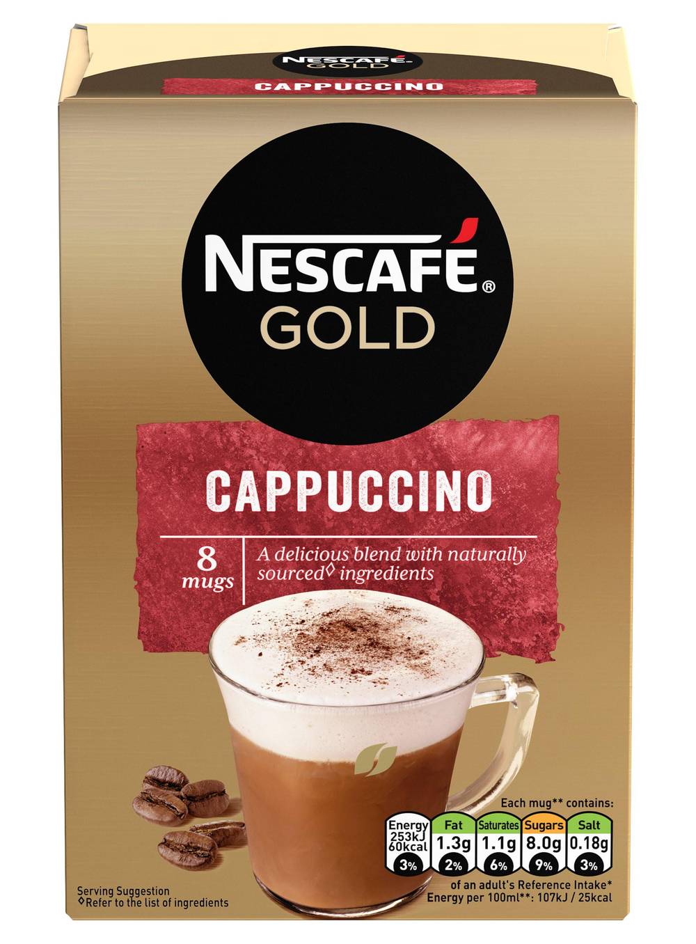 Nescafe Gold Cappuccino 8 Pack