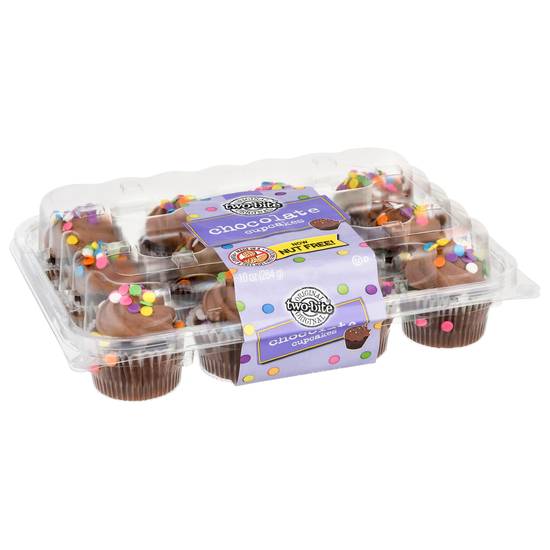 Two-Bite Chocolate Cupcakes