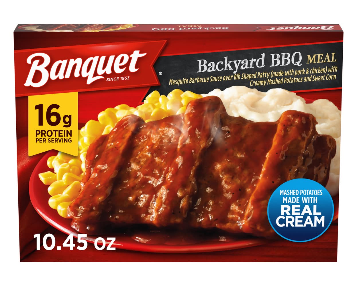 Banquet Backyard Mashed Potatoes and Real Cream Bbq Meal (10.45 oz)