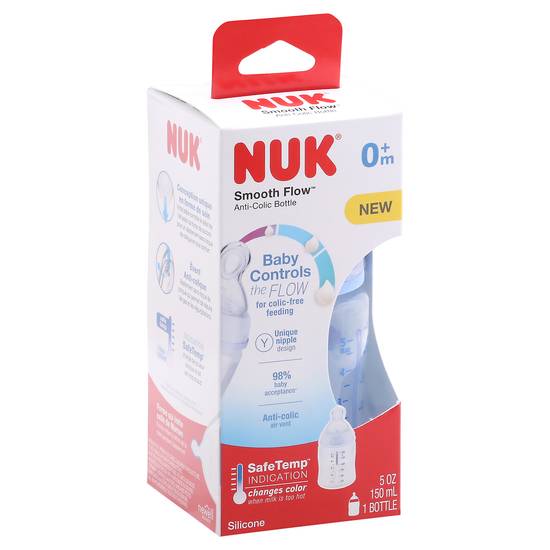 Nuk Smooth Flow 0+ Months Anti-Colic 5 Ounce Bottles