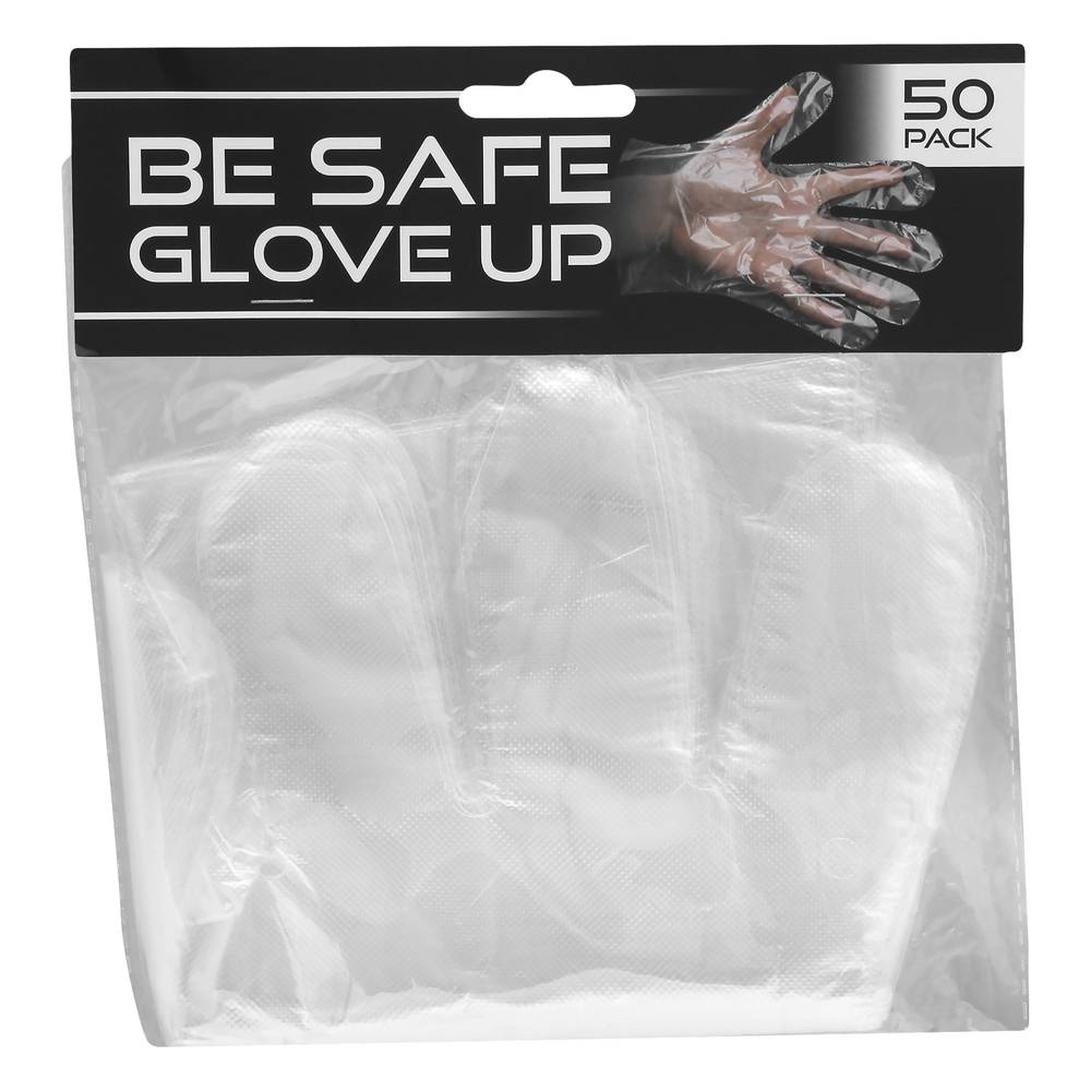 Be Safe Glove Up Disposable Gloves (50 ct)