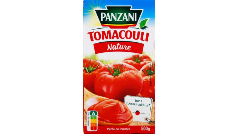 Panzani Purée de tomates fraîches, nature, sans eau ajoutée La brique de 500g