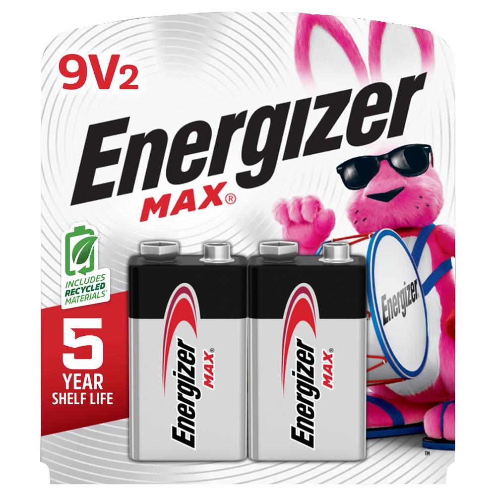 Energizer Max 9v2 Alkaline Batteries