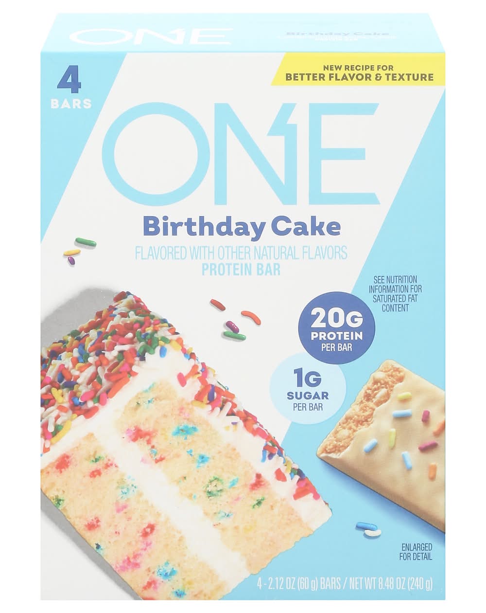 One Birthday Cake Protein Bar (8.4 oz, 4 ct)