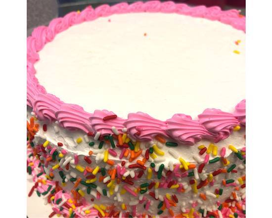 Birthday Cake - pink border