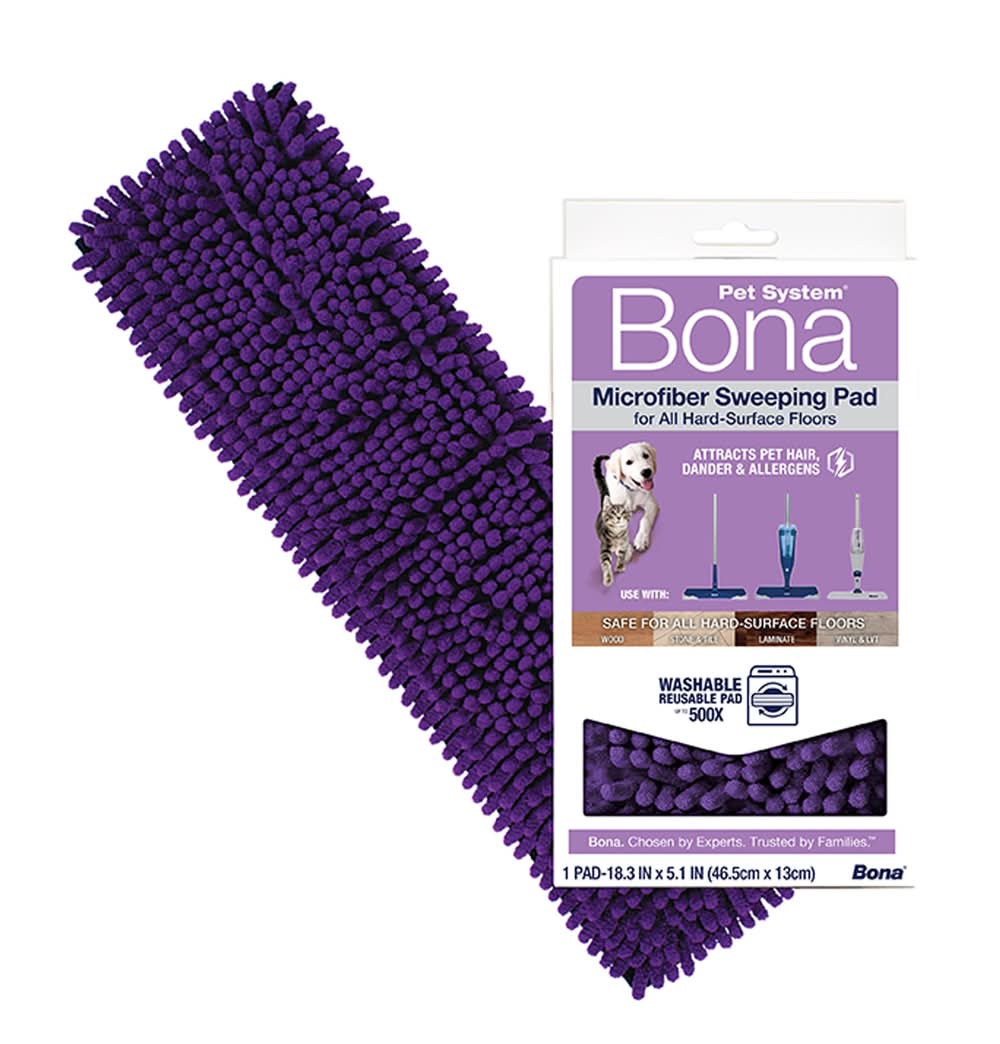 Bona Pet System® Microfiber Sweeping Pad for Multi-Surface Floors (Size: 1 Count)