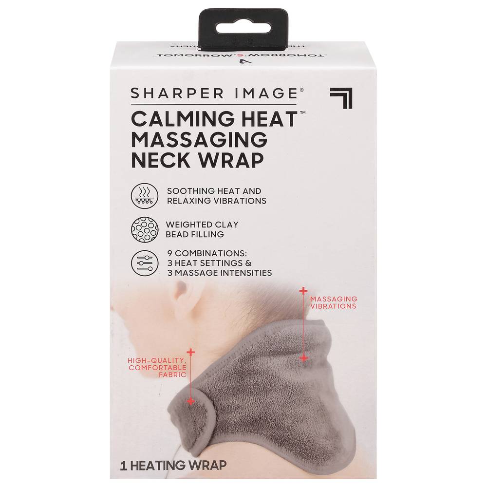 Sharper Image Calming Heat Massaging Neck Wrap