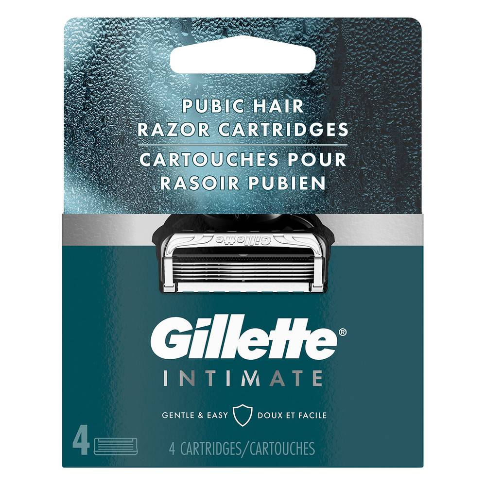 Gillette Intimate Pubic Hair Razor Cartridges Razor Blade Refills (1.06 oz)