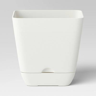 Room Essentials Square Indoor Outdoor Planter Pot, White
