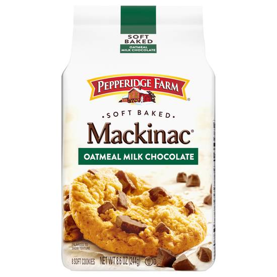Pepperidge Farm Mackinac Soft Baked Oatmeal Milk Chocolate Soft Cookies (8 ct)
