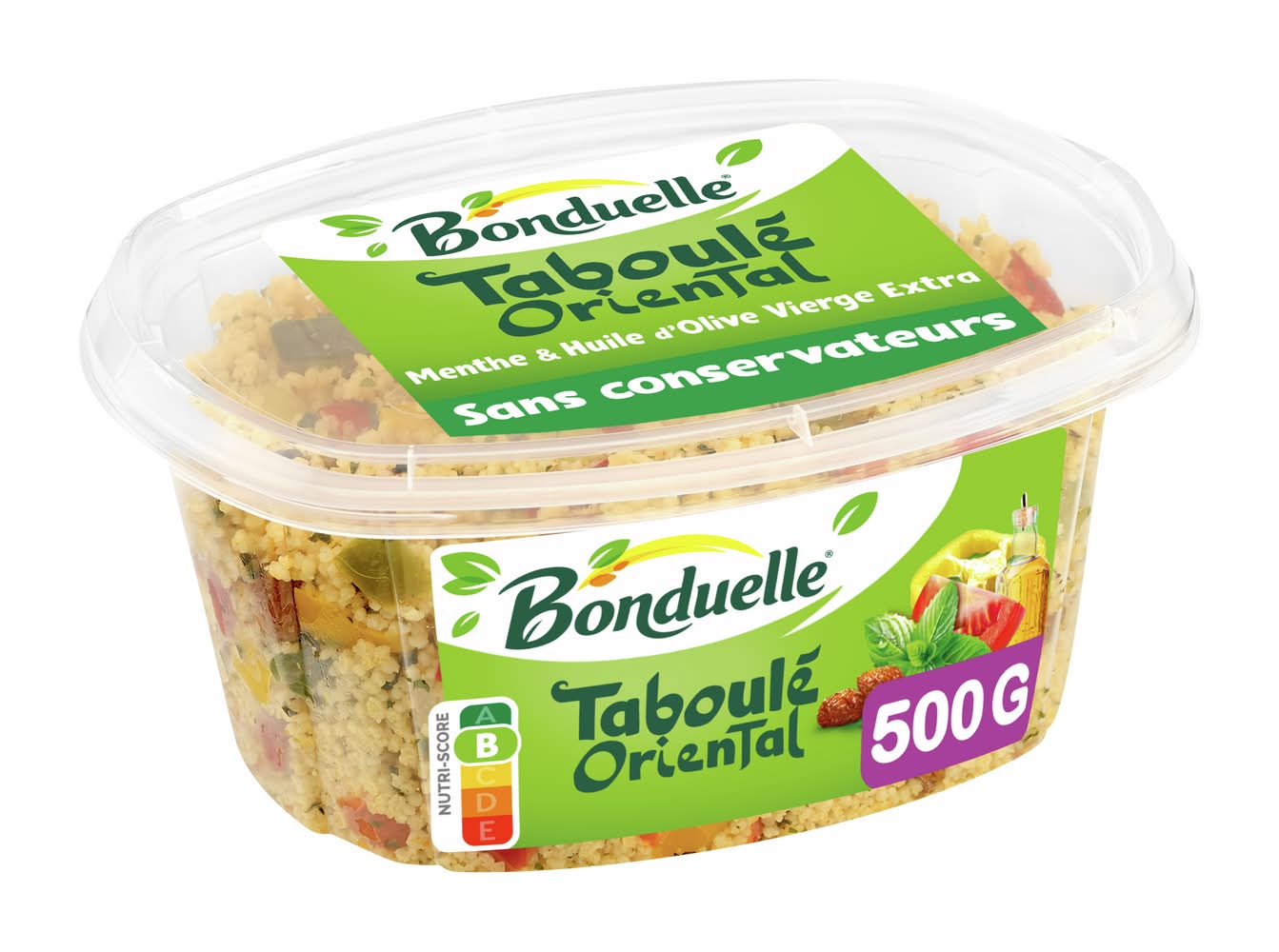 Bonduelle - Taboulé oriental menthe et huile d'olive vierge extra (500g)