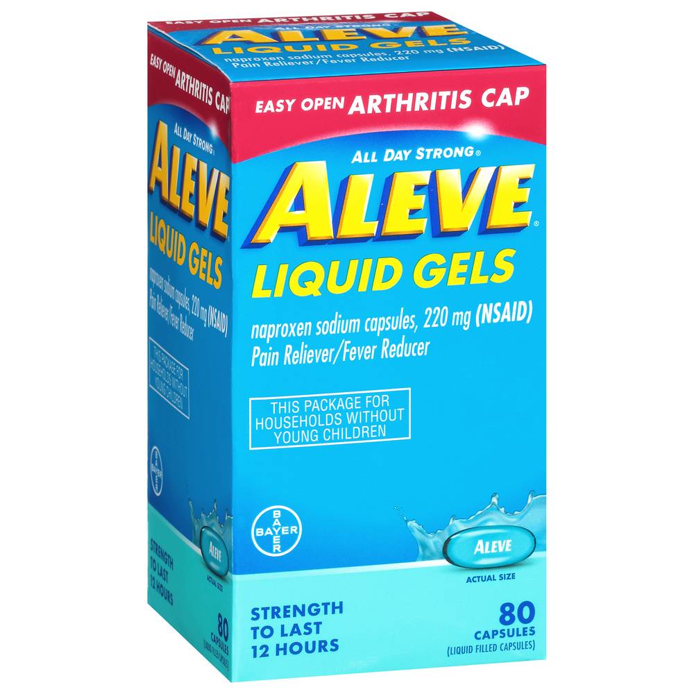 Aleve Naproxen Sodium 220 mg Pain Reliever & Fever Reducer