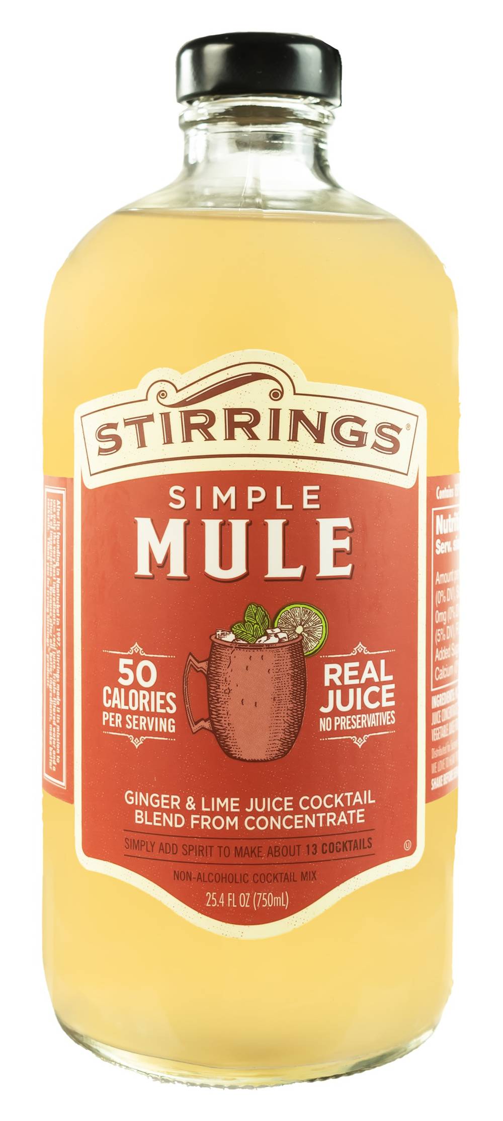 Stirrings Simple Mule Ginger & Lime Juice Cocktail (750 ml)
