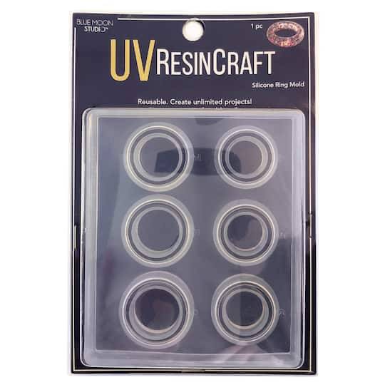 Blue Moon Studio Uv Resin Craft Rings Flat Mold