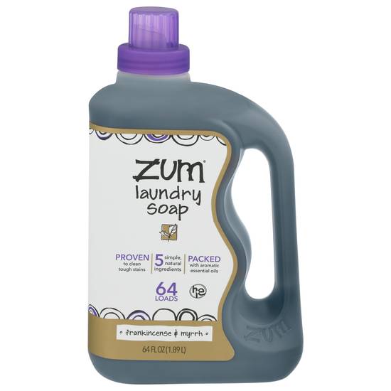 Zum Clean Frankincense & Myrrh Aromatherapy Laundry Soap (64 fl oz)
