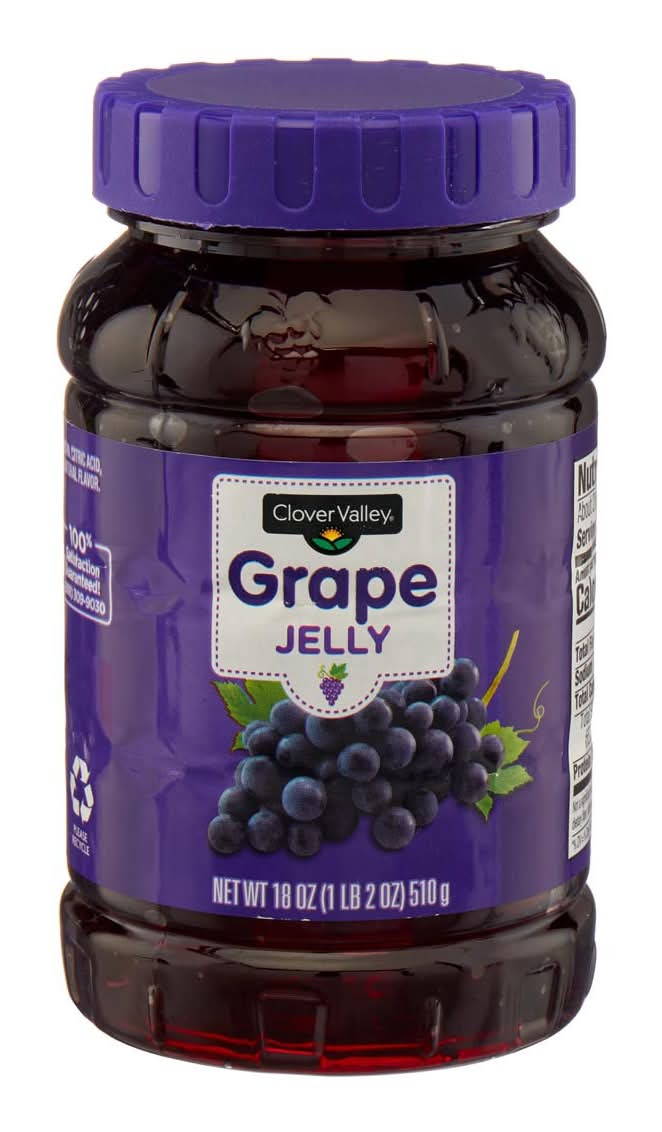 Clover Valley Grape Jelly 18 Oz