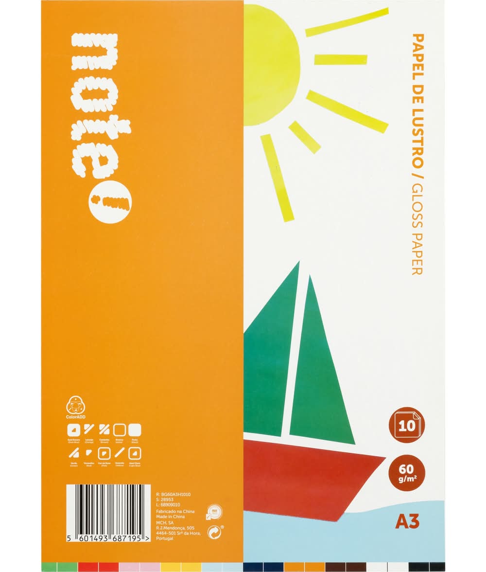 Papel de Lustro A3 10 Folhas Note!