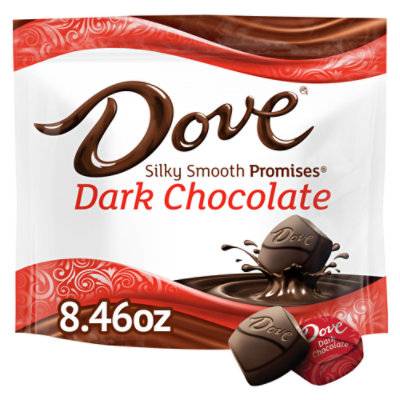 Dove Promises Dark Chocolate Individually Wrapped Candy Bag - 8.46 Oz
