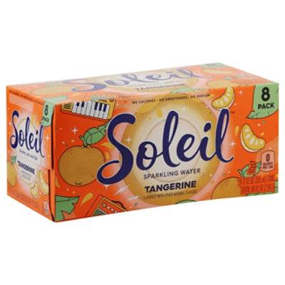 Soleil Sparkling Water (8 pack, 12 fl oz) ( tangerine)